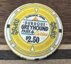 Dubuque Greyhound Park Casino  2 50 Casino Poker Chip Iowa