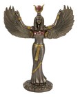 12 h Egyptian Theme Isis With Open Wings Goddess Of Magic   Nature Sculpture