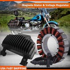 For Harley Dyna 2008-2014 2015 2016 Stator Coil   Voltage Regulator Rectifier