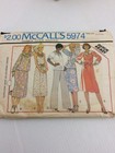 1978 Mccalls 5974 Vtg Sewing Pattern Womens Dress Top Skirt Pants Size Petite