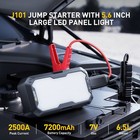 Car Jump Starter 7200mah Portable Engine Battery Jumper Charger Power Bank led H