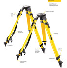 Sitepro Sfbr20-b Heavy Duty Fiberglass Survey Tripod Quick Clamp 42-72 Inch