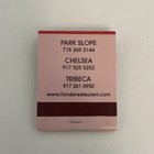 New  Modern Fonda Nyc Restaurant Matchbook New York Full Unstruck