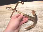 9 1 2  Vintage Antique Style Brass Nautical Ships Boat Anchor Paperweight Desk 