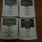 Lot Of 4 Stampin  Up Classic Stampin    Ink Pads  Sealed Reference 25