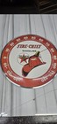 Vintage Style Texaco Red T Gas And Oil Round Therm  12 Inch  New With Glass Face