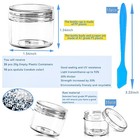 20g Clear Plastic Cosmetic Sample Jars Travel Containers With Lids