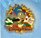 New 2010 Rare Htf Disney Parks Jiminy Cricket Travel Agent Promo Pin Sealed