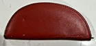 Vintage  Manicure Set Case Made In Austria  Red Handles   Leather Case