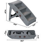 4 Step Dog Stair Pet Stairs For High Bed Couche Sofa Support Frame Ladder Gray