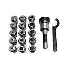 Er40 Collet Chuck R8 Shank W 15pc 1 8 - 1  Collets Set Holder Cnc Milling Lathe