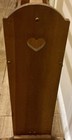 Wooden Freestanding Quilt Rack Stand blanket Holder With Heart Cutout