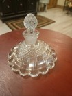 Vtg Clear Glass Perfume Decanter