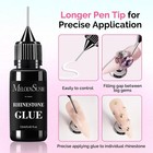  2pcs Nail Rhinestone Glue  3d Gel Nail Art Design Strong Adhesive Nail Gem Glue