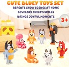 Bluey Toys Family   Friends Action Figure 8 Pack