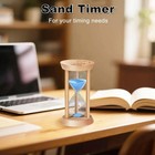 60 Minute Sand Timer  An Hour Sand Hourglass  Wooden Sand Clock  60 Min Reloj De