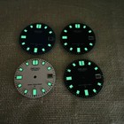 28 5mm Watch Dial Geeen Luminous For Seiko Nh35 Nh36 Movement Diving Watch Dials