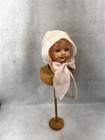 Antique Baby Hat Light Pink Organdy Wide Ties Original 1920-40