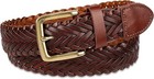 Men s Belt Leather Handmade Braided  Fully Adjustable