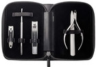 Sephora 5 Piece Manicure Pedicure Nail Tool Kit W Black Vegan Leather Case Set