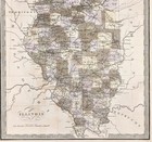 1848  Illinois  Map Original   12x10   Greenleaf  Chicago Peoria Railroad