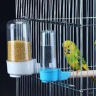 2pcs Automatic Bird Feeder And Water Dispenser For Parakeet Lovebird Cage Access