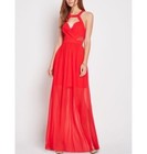 Bcbgeneration New Surplice Lace Trim Formal Prom Evening Gown Dress Red Sz 4