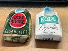 Lot 2 Vtg 1930s 1940s Lucky Strike   Kool Cork Tipped Menthol Cigarette Pack