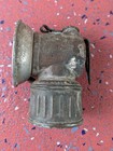 Vintage Justrite Brass Carbide Coal Miner   s Cap Helmet Lamp Light Lantern