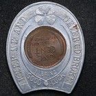 1948-d Encased Cent The Diamonds 1949 Good Luck Cent Vf  cn16381 