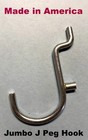  50 Pack  1  Jumbo  j  Metal Peg Garage Hanger Hooks  1 8 To 1 4 Inch Pegboard