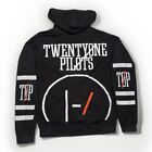 Vintage Twenty One Pilots Men s Small Black Graphic Hoodie Hooded Sweatshirt