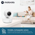 Motorola Nursery Vm36xl 2-camera Video Baby Monitor  1000ft  No Wifi  5  Screen