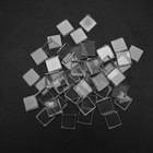 50pcs Transparent Glass Nail Polish Color Display Card Manicure Tool For Nail Sa