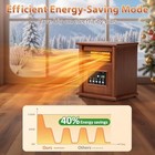 1500w Infrared Heater With 3 Mode Thermostat  12h Timer  Remote Control