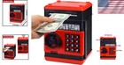 Red black Atm Money Bank For Children