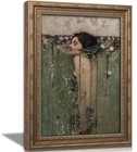 Vintage Gold Framed Ophelia Wall Art - Romantic Gothic Oil Painting Canvas Print