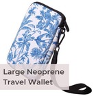 Passport Travel Wallet For Women - Large Multiple Document Organizer And Hold   