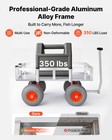 Vevor Beach Fishing Cart 350 Lbs Foldable Cart Aluminum Alloy Frame 13 In Tires