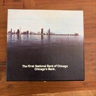 Vintage First National Bank Of Chicago Cancelled Check Box Skyline Organizer