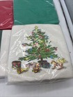 Vintage Lot Of 140 Paper Beverage Napkins Christmas Colors New Unopened