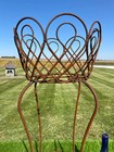 Medium 28  Queen Plant Stand Wrought Iron Rustic Sturdy Flower Basket