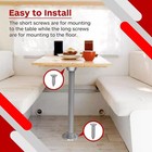 2x Rv Table Base Aluminium Floor Fixed Mounting Pedestal Accessories Camper I