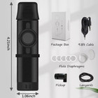 Electric Kazoo With Pickup Cable Mouth Flute Eq Harmonica Music Instrument