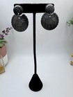 Handmade Silver Tone Tribal Earrings With Unique Engravings Butterfly 1 5 Inches