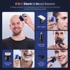 Sejoy 5-in-1 Rotary Electric Shaver 7d Rechargeable Bald Head Razor Hair Trimmer