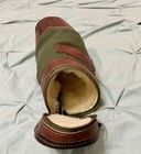 Orvis Green brown Canvas   Leather Wine Bottle Sleeve W  Zipper