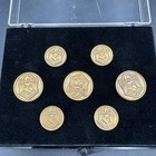 Sertoma International Club Button Set Of 7 Shank Brass Gold Tone