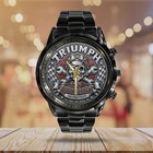 The Beatles 65th Anniversary Black Stainless Steel Watch