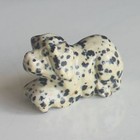Carved Gemstone Crystal Puppy Dog Figurine Animal Statue Sculpture Decor 1 5  